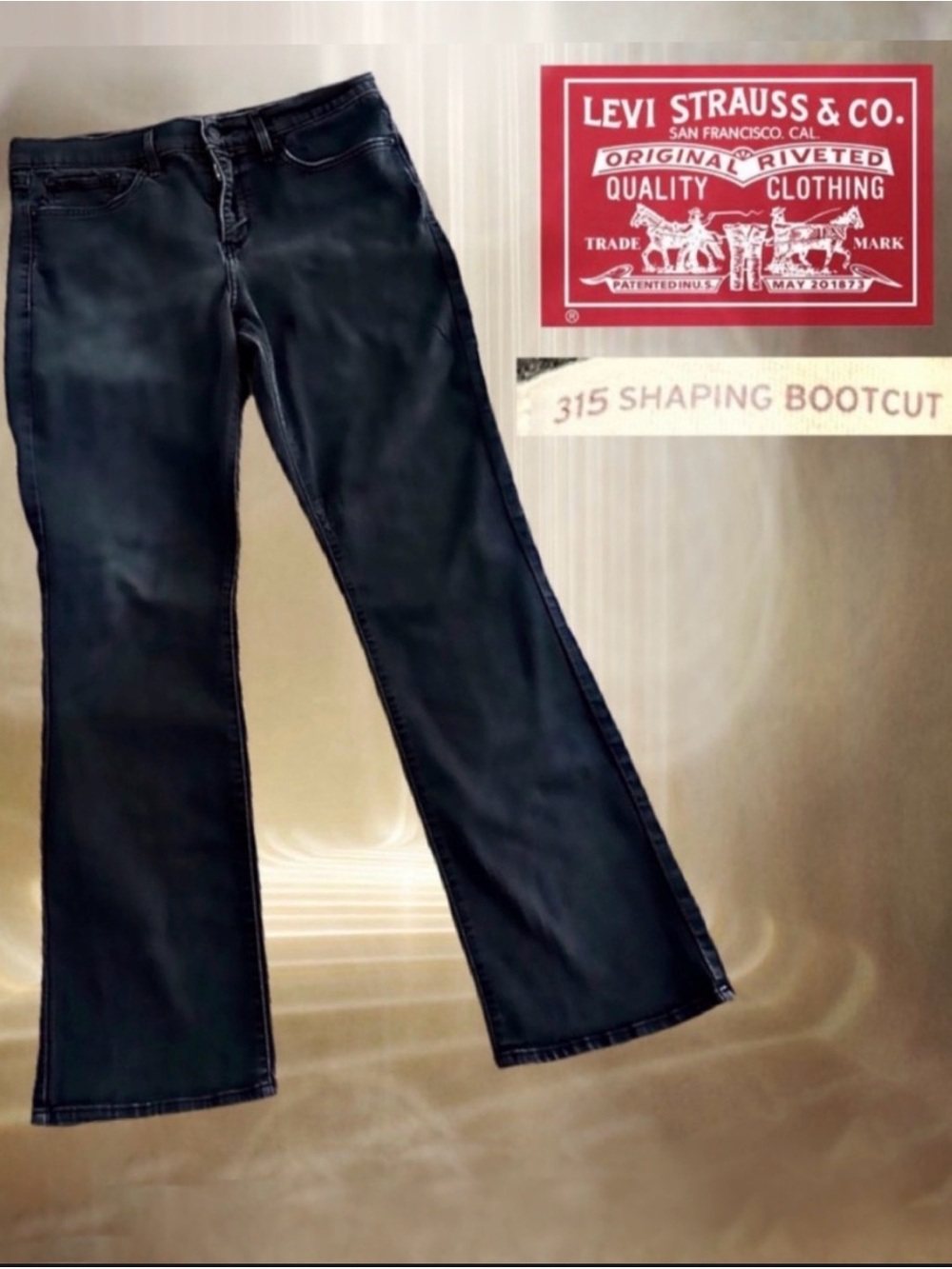 Levi's Women's Bootcut Jeans in Black Wash
